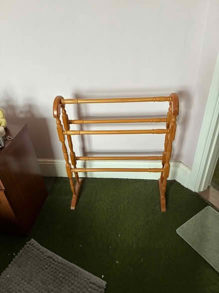 Photo of free Wooden towel rack (Portsmouth PO3 Baffins) #1
