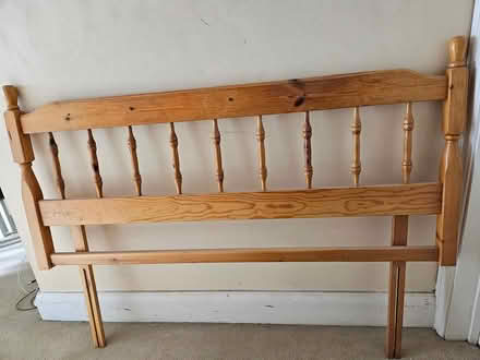 Photo of free Pine headboard for double bed (Orpington) #1