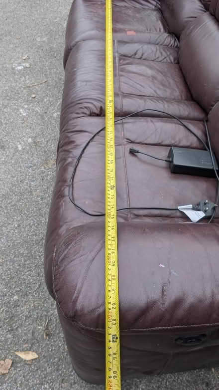 Photo of free Red electric reclining sofa (Elland HX5) #4