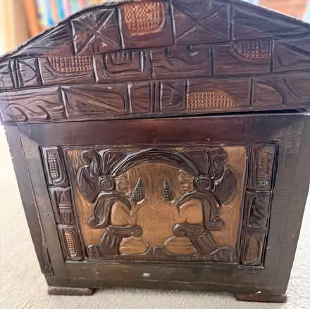 Photo of free Ornate wood chest (Wedgwood) #2