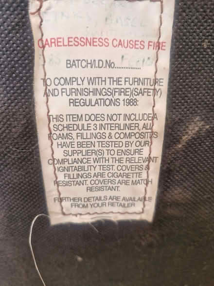 Photo of free Pink and gold wing back chair (Laindon SS15) #3