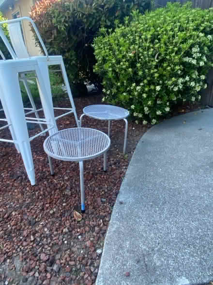 Photo of free tables outdoor metal (Walnut Creek) #1