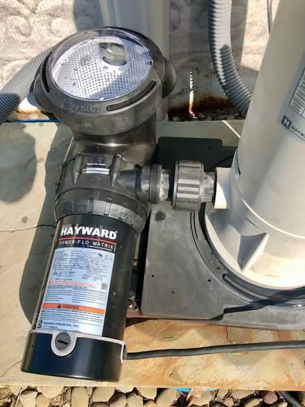 Photo of free 27’ round above ground pool items (Whitinsville on Clover Hill Rd) #4