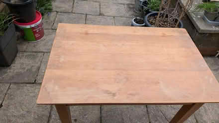 Photo of free Wooden table 61x91x77 (Castlepoint BH8) #2
