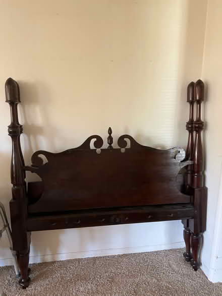 Photo of free Vintage walnut 4-poster bed (La Cañada) #1