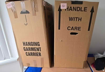 Photo of free Hanging moving boxes (Broadway, Fleetwood FY7 8HF) #1