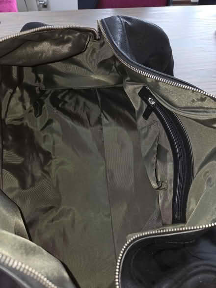 Photo of free Black leather M+S holdall (Dublin 6w) #2