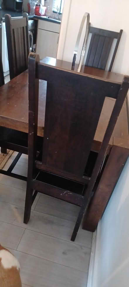 Photo of free Dark wood dinning table (Broxbourne EN10) #1
