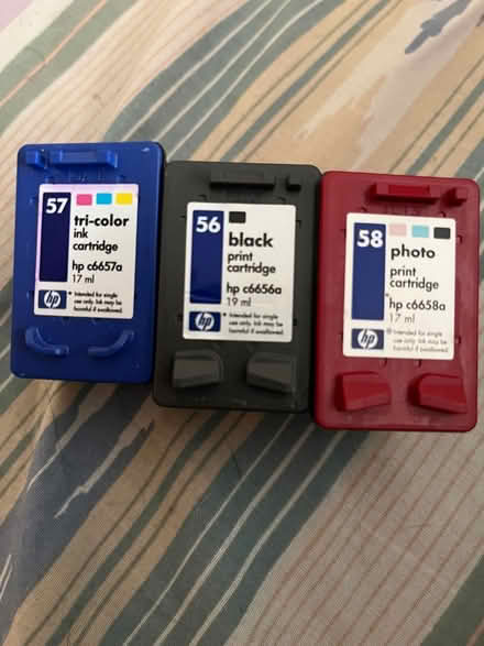 Photo of free Unused HP ink cartridges (20910) #1