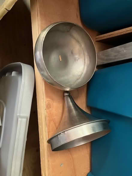 Photo of free silver container, strips of silk (Mill Valley) #2