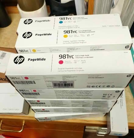 Photo of free hp PageWide 981YC printer cartridges (Penrith CA11) #2