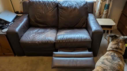 Photo of free Leather two seat recliner sofa (Shipley BD18) #2