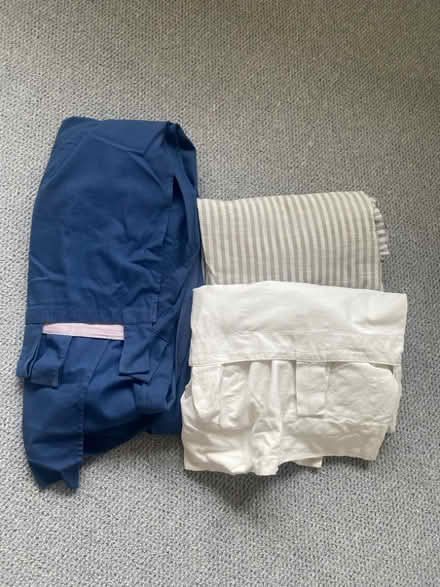 Photo of free Two long curtains -blue and white (Orpington BR5) #1