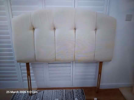 Photo of free Cushioned double headboard (The Folders Lane Estate RH15) #1