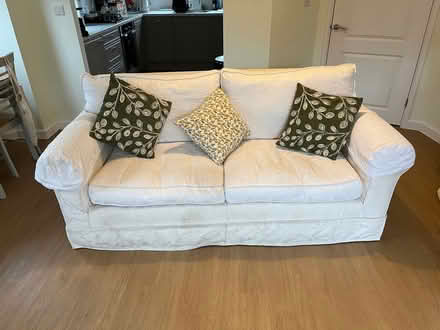 Photo of free 2 Cream Sofas (Emmer Green RG4) #1