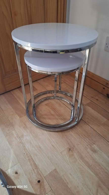 Photo of free 1 lg coffee table and 2 stacking side tables (Crackenthorpe CA16) #2