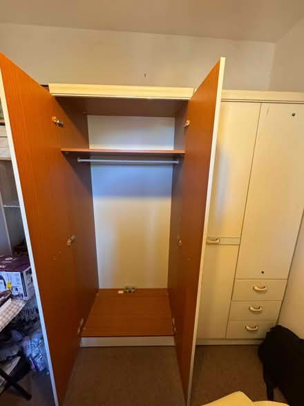 Photo of free White 2 piece Wardrobe (Bloxham OX15) #2