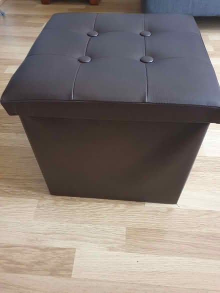Photo of free Leather look brown storage box (Se9 4qb) #1