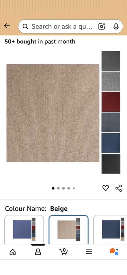 Photo of free 60 Brand new carpet tiles (Chelsham CR6) #1