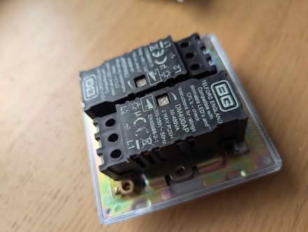 Photo of free Double dimmer switch brushed steel (Woodseats S8 0NW) #2