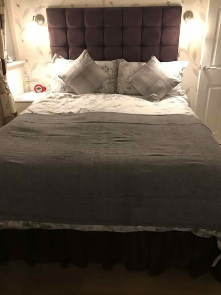 Photo of free Large Aubergine Headboard (Gleneagles area, Wboro NN8) #1