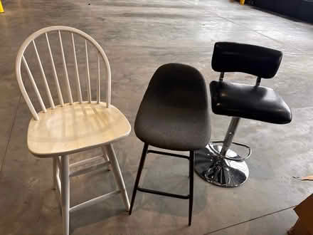 Photo of free Various bar stool chairs (Waltham MA) #1