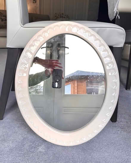 Photo of free Cream porcelain mirror (Prescot) #1