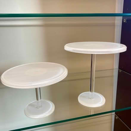 Photo of free white display stands (Downtown) #1