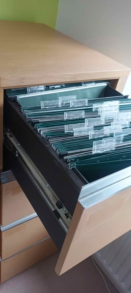 Photo of free Wood effect 4 drawer filing cabinet (Crosspool S10) #3