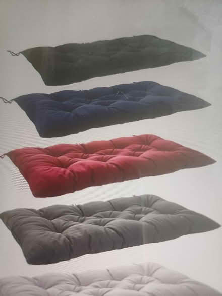 Photo of Cushion for 2 seater garden bench. (Seaford BN25) #1