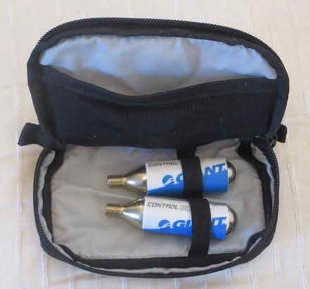 Photo of free Two Giant Bicycle 16g CO2 inflators, tap and bag (Kingsway) #2