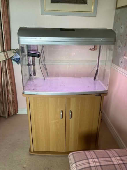 Photo of free Fish tank and cabinet (Mostyn CH8) #1