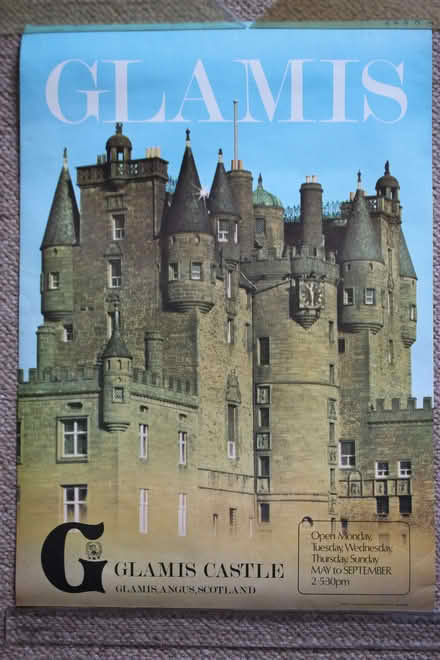 Photo of free A poster of Glamis Castle. (Earlsdon CV5) #1