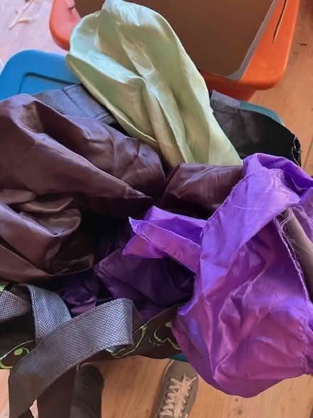 Photo of free silver container, strips of silk (Mill Valley) #1