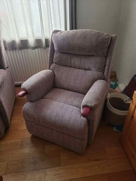 Photo of free 2seat sofa & matching armchair (Mirfield WF14) #1