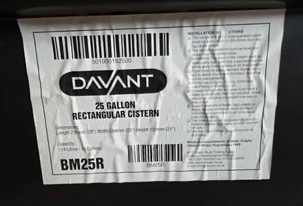 Photo of free 25 gallon rectangular cistern/container (Little Heath RG31) #2