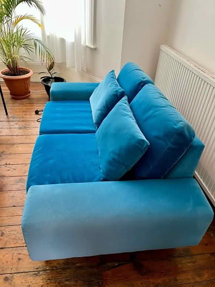 Photo of free Swoon sofa / couch - cobalt blue (London fields/ Hackney Central) #2
