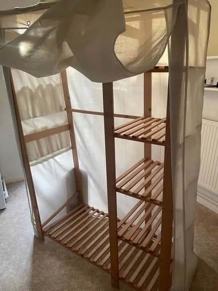 Photo of free Storage / temporary wardrobe - fabric & wood (IP7) #1