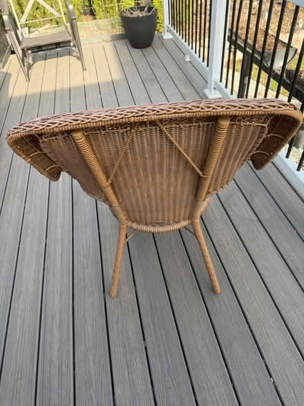 Photo of free Wicker chair (Mundelein IL) #1