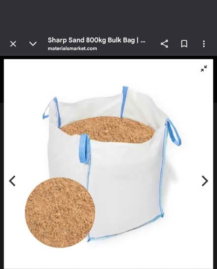 Photo of free One Tonne of Sharp Sand (BD5) #1