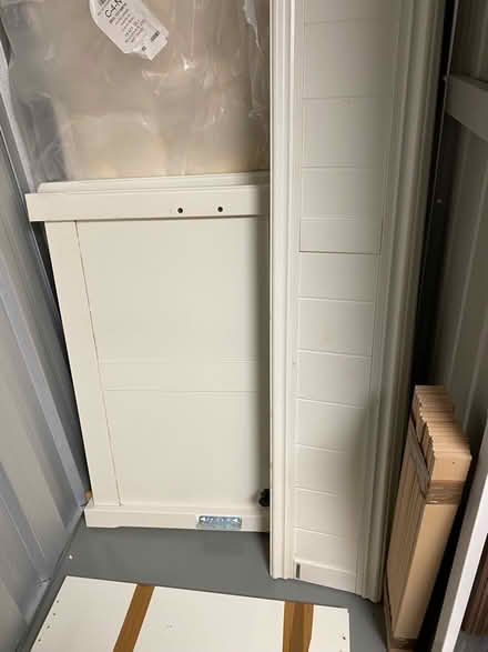 Photo of free Single bed + mattress Aspace white wood (Barons Court W14) #3