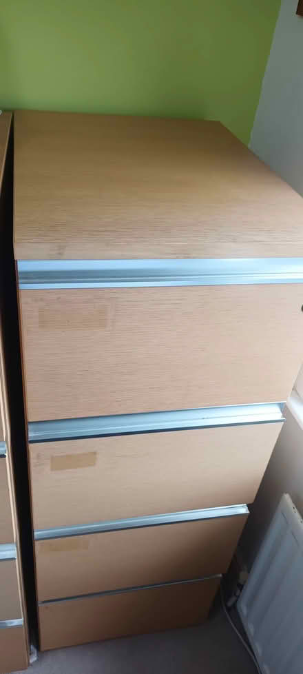 Photo of free Wood effect 4 drawer filing cabinet (Crosspool S10) #2