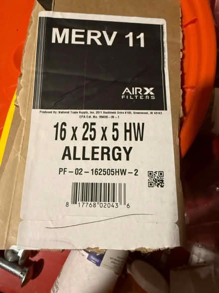 Photo of free 16x25x5 Furnace Filters (Lyon Park) #1