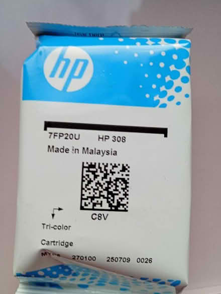Photo of free HP 308 tri-colour printer ink (Haddington EH41) #1