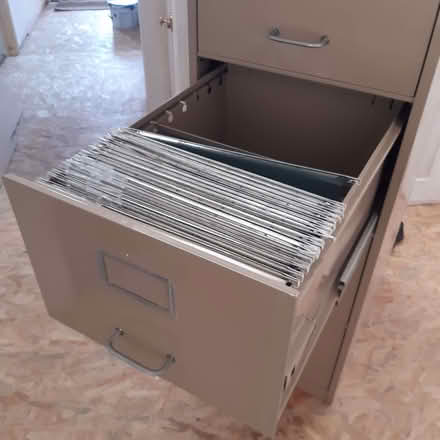 Photo of free 4-drawer metal filing cabinet (foolscap) (Fishbourne PO19) #2