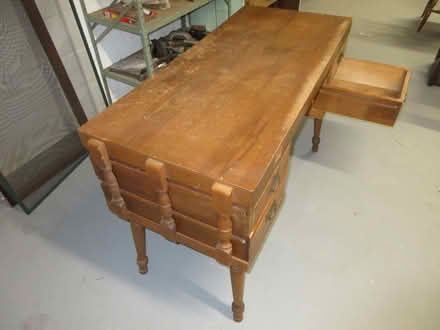 Photo of free Vintage Wooden Student Desk (Town of Stillwater) #1