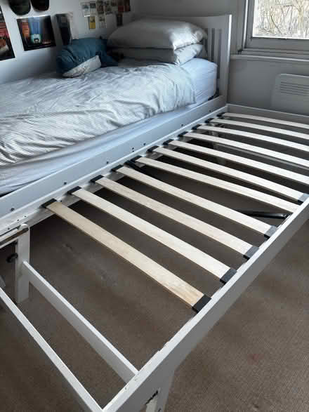 Photo of free Single bed frame with trundle (Upper Street, Islington, N1) #2