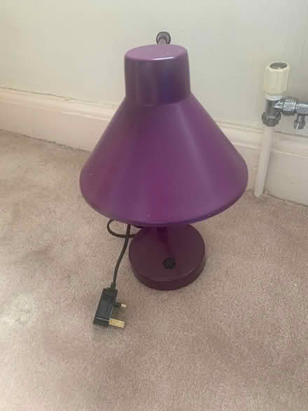 Photo of free Small purple lamp (Newport pagnell MK16) #1