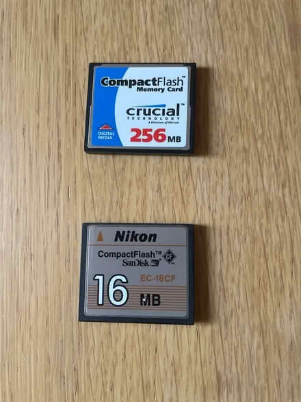 Photo of free Compact Flash memory cards (Lincoln, LN1) #1