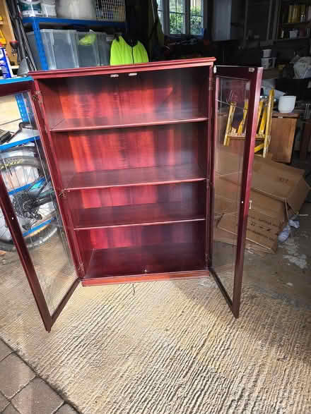 Photo of free Mahogany Display Cabinet (Heatherside GU15) #2